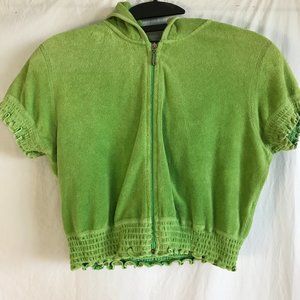 Juicy Couture Green Short-Sleeve Jacket